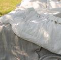 Off-Off-white Linen Duvet Cover: Stone Washed European Bedding
